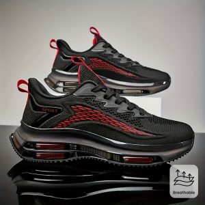 Men'S Fashion Breathable Casual Sports Shoes Outdoor Double Air Cushion Skate Shoes Running Shoes