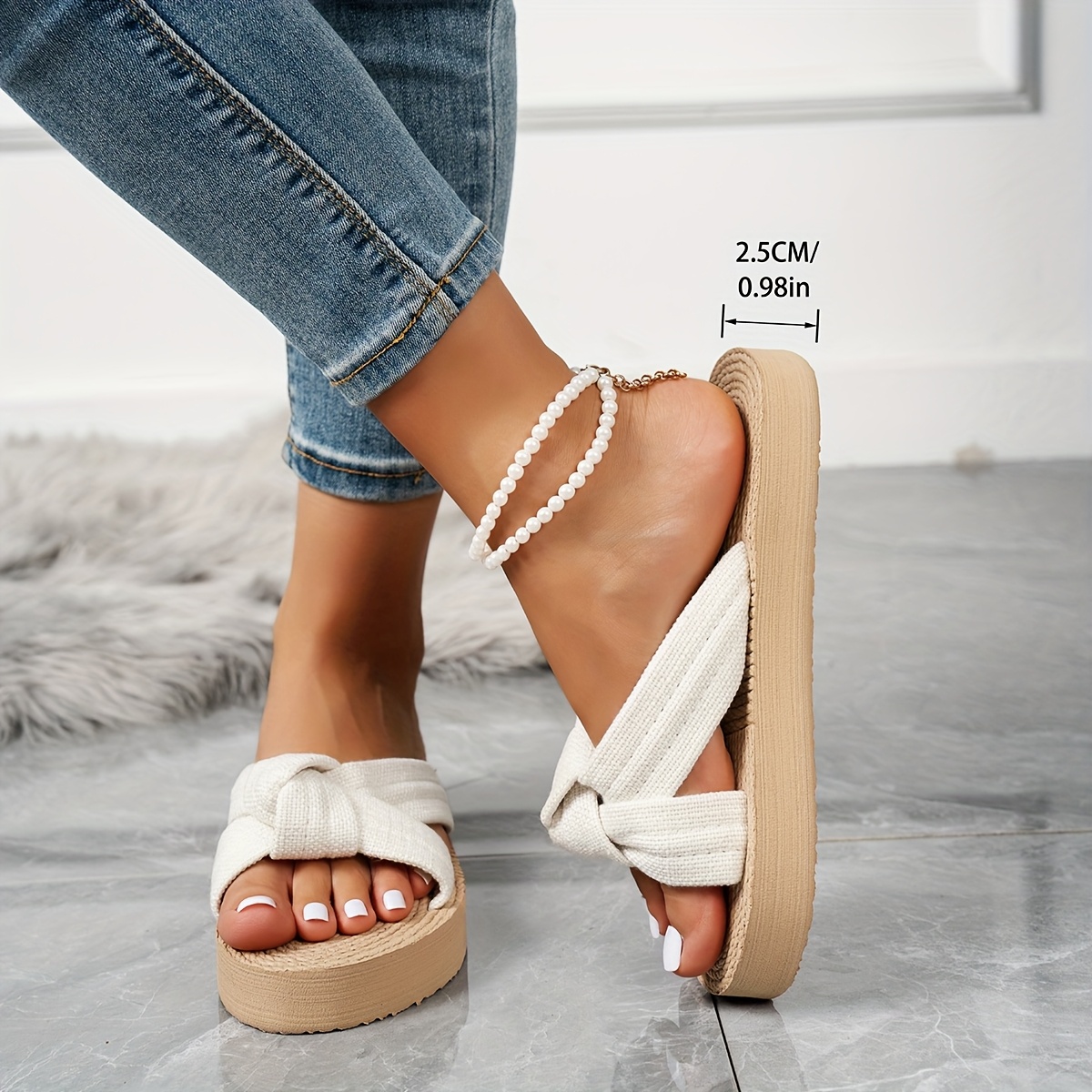 1 Pair Women’S Summer Slippers, Soft Breathable Outdoor Sandals, Lightweight Comfortable Casual, Suitable for Beach Travel, Women’S Sandals, Casual Slippers, Vacation Shoes, Open-Toe Design, Easy Footwear, Comfortable Lining, Women’S Slippers