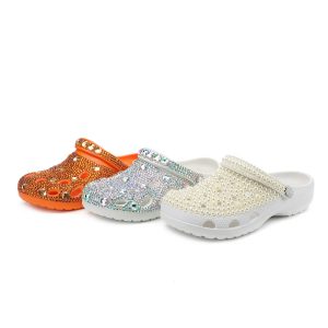Women's Plus Size Handmade Shoes, Glass Rhinestone Decor, Gorgeous Dazzling Elegant Luxury High-End Fashion Footwear, Eye-Catching Chic Unique Design, Women Shoes