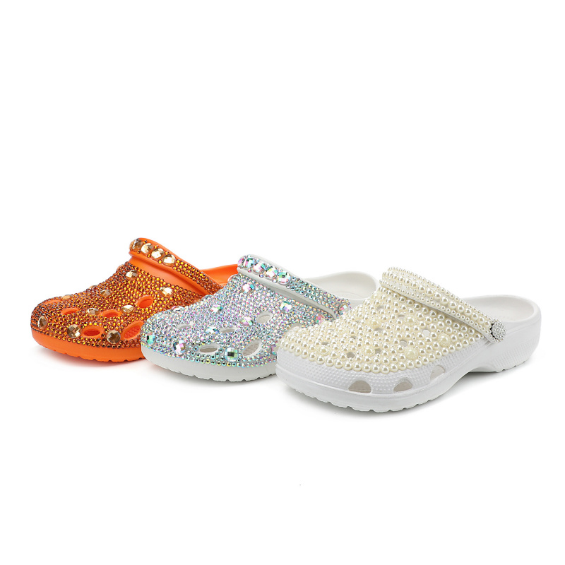 Women’s Plus Size Handmade Shoes, Glass Rhinestone Decor, Gorgeous Dazzling Elegant Luxury High-End Fashion Footwear, Eye-Catching Chic Unique Design, Women Shoes