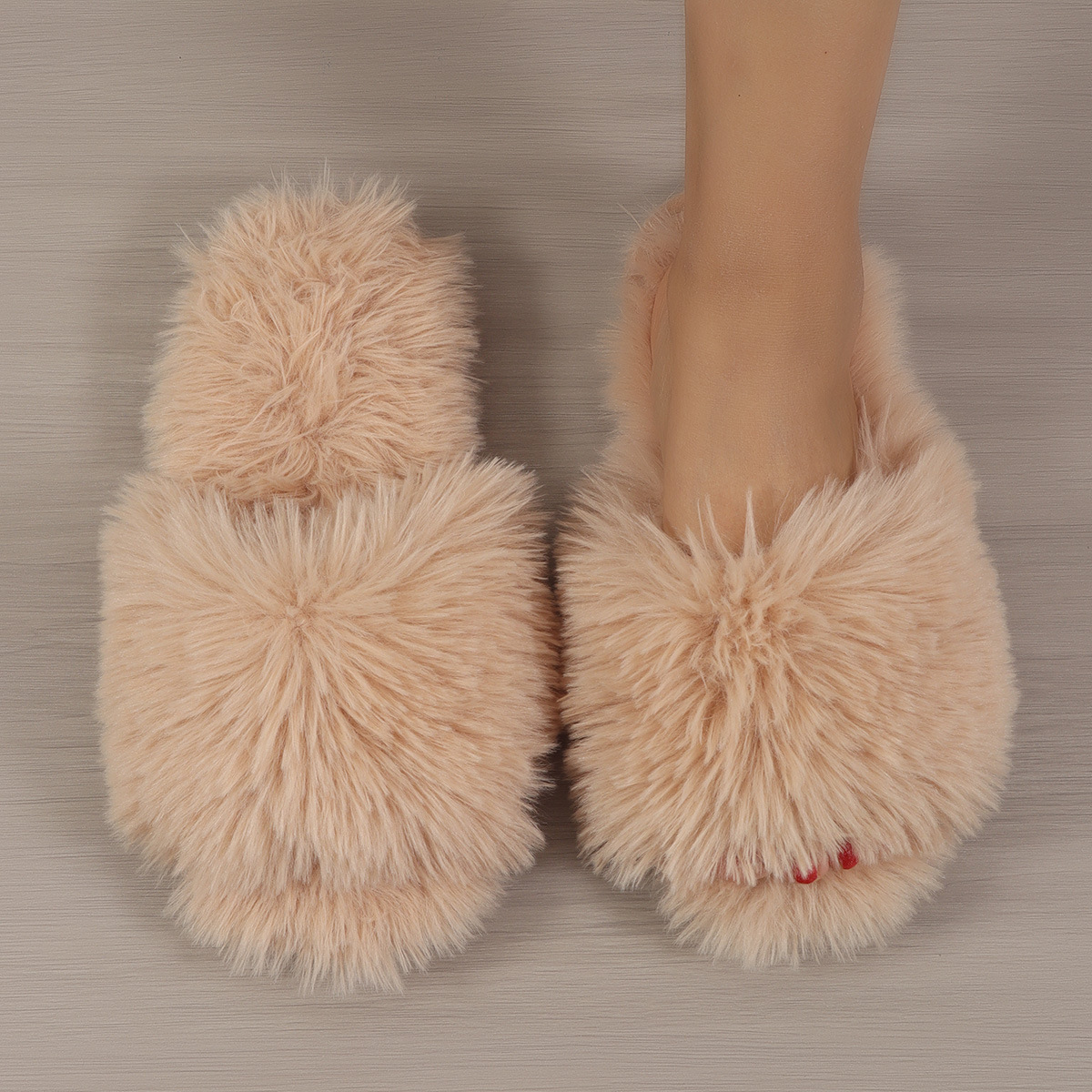 Ladies' Slip-On Indoor Footwear - Extremely Soft Long Plush Faux Fur Look, Non-Skid Bottom - Perfect for Year-Round Use in Living Room, Bedroom, Spa Relaxation Footwear - A Must-Have Cozy Attire for Women, Stylish Home Accent, Comfortable Padding - Image 7