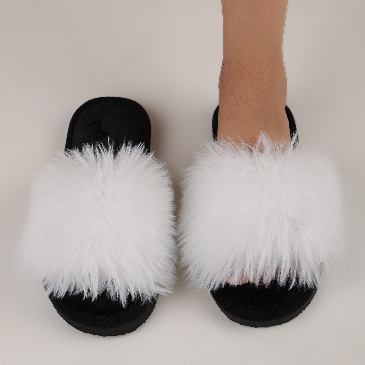 Ladies' Slip-On Indoor Footwear - Extremely Soft Long Plush Faux Fur Look, Non-Skid Bottom - Perfect for Year-Round Use in Living Room, Bedroom, Spa Relaxation Footwear - A Must-Have Cozy Attire for Women, Stylish Home Accent, Comfortable Padding - Image 6