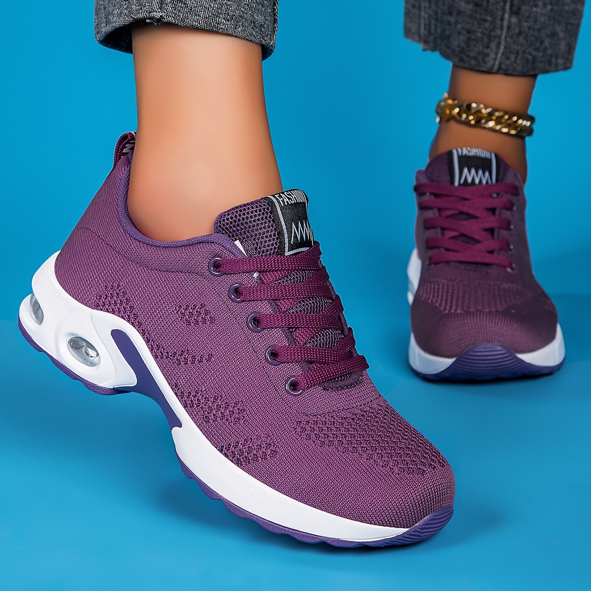 New Spring And Summer Women'S Breathable Mesh Sneakers 2026, Featuring Air-Cushioned Casual Shoes with Thick Soles, Suitable for Dance, Fitness Cross-Training, Road Running, Lightweight And Comfortable Soft-Soled Travel Shoes, Hiking Shoes - Image 12