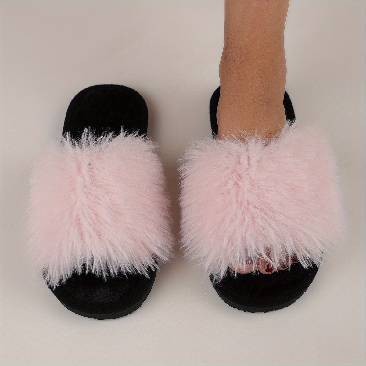 Ladies' Slip-On Indoor Footwear - Extremely Soft Long Plush Faux Fur Look, Non-Skid Bottom - Perfect for Year-Round Use in Living Room, Bedroom, Spa Relaxation Footwear - A Must-Have Cozy Attire for Women, Stylish Home Accent, Comfortable Padding - Image 11