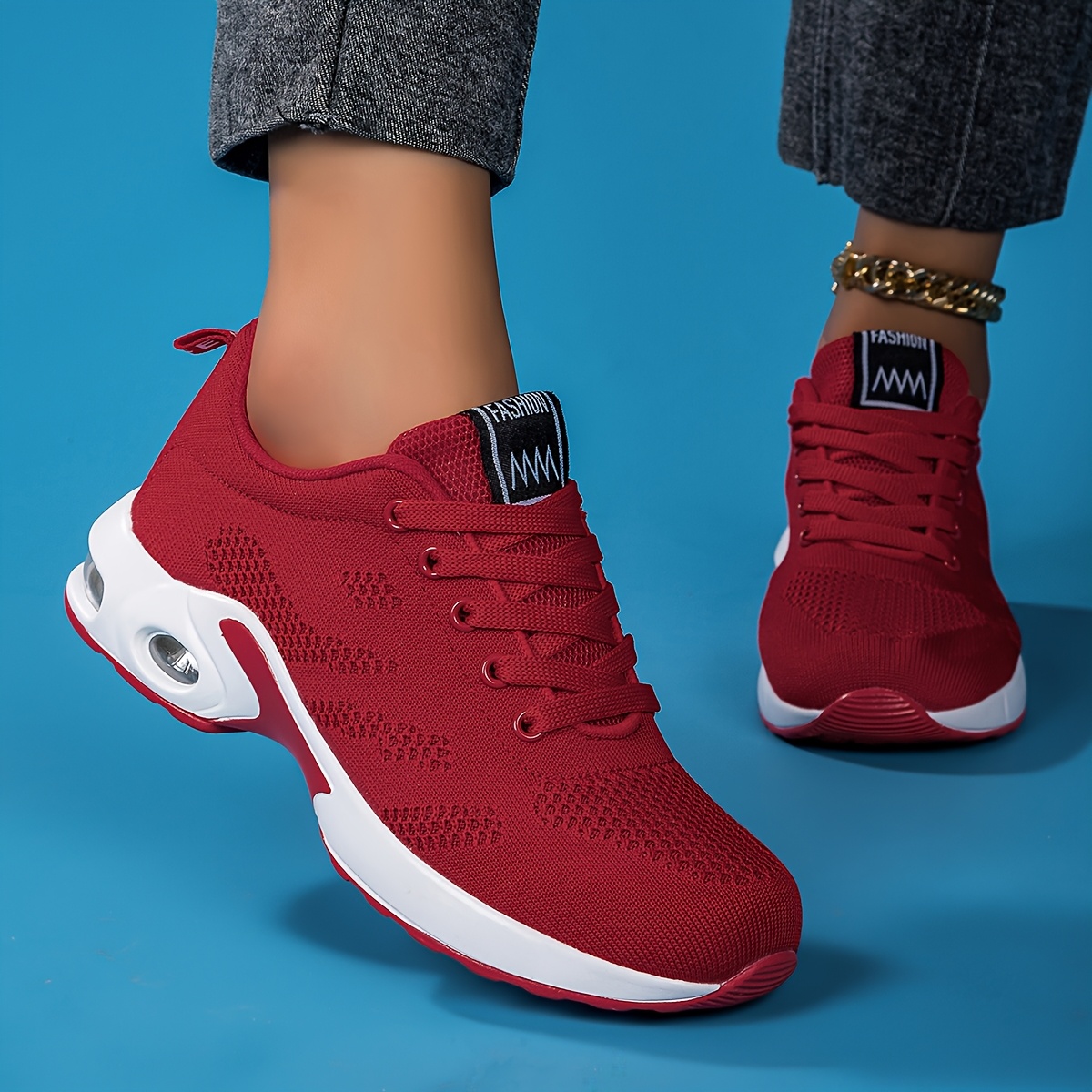 New Spring And Summer Women'S Breathable Mesh Sneakers 2026, Featuring Air-Cushioned Casual Shoes with Thick Soles, Suitable for Dance, Fitness Cross-Training, Road Running, Lightweight And Comfortable Soft-Soled Travel Shoes, Hiking Shoes - Image 10