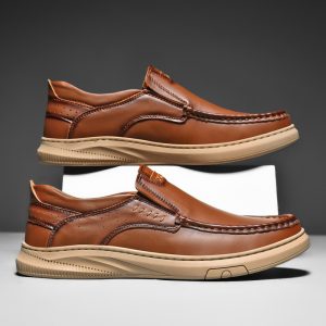 Shoes for Men Spring And Summer Casual Men's Shoes: Doudou Shoes, Comfortable Leather Lazy Shoes, Lace-up Shoes, Driving Shoes, Business Casual Shoes