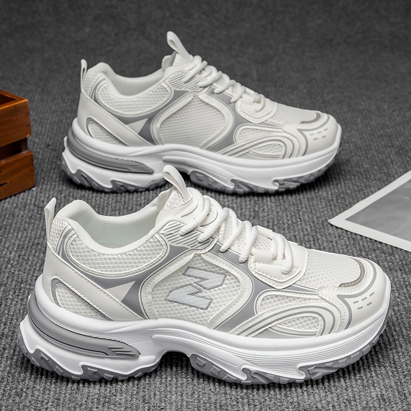 Breathable Men'S Casual Sneakers, Suitable for Comfortable Wear for All Year Round, Lace-Up Design, Low Top, Road Running Shoes, Suitable for All Seasons, Traveling, Running, Outdoor, Skateboarding Shoes, Shoes for Men, Men Shoes - Image 9