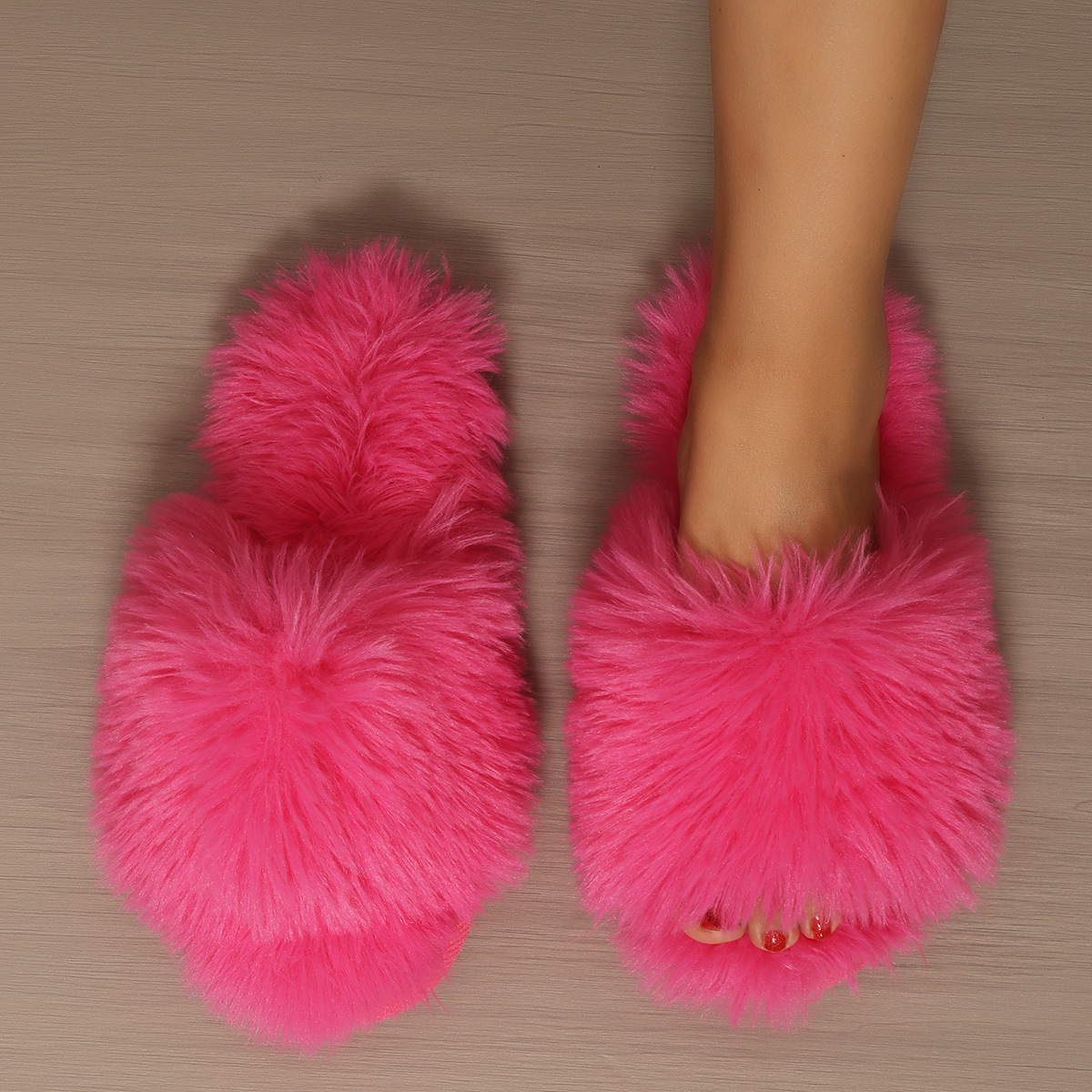Ladies' Slip-On Indoor Footwear - Extremely Soft Long Plush Faux Fur Look, Non-Skid Bottom - Perfect for Year-Round Use in Living Room, Bedroom, Spa Relaxation Footwear - A Must-Have Cozy Attire for Women, Stylish Home Accent, Comfortable Padding - Image 8
