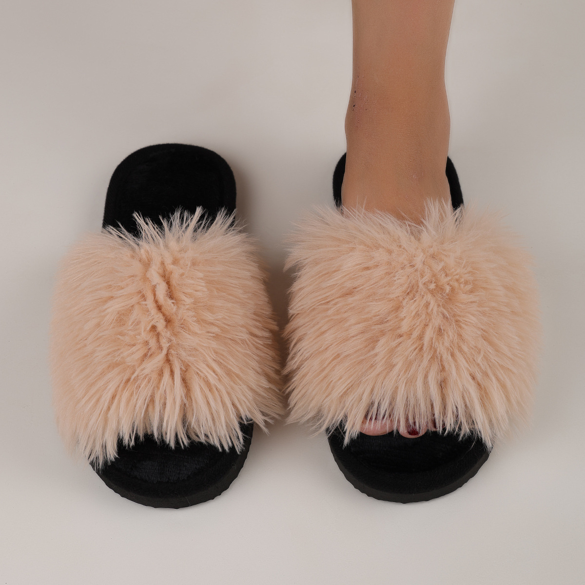 Ladies' Slip-On Indoor Footwear - Extremely Soft Long Plush Faux Fur Look, Non-Skid Bottom - Perfect for Year-Round Use in Living Room, Bedroom, Spa Relaxation Footwear - A Must-Have Cozy Attire for Women, Stylish Home Accent, Comfortable Padding - Image 13