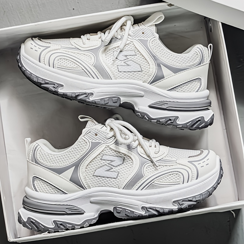 Breathable Men'S Casual Sneakers, Suitable for Comfortable Wear for All Year Round, Lace-Up Design, Low Top, Road Running Shoes, Suitable for All Seasons, Traveling, Running, Outdoor, Skateboarding Shoes, Shoes for Men, Men Shoes - Image 10