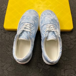 Summer Breathable Plus Size Blue Low-Top Canvas Shoes Unisex Fashion Trendy Casual Sneakers
