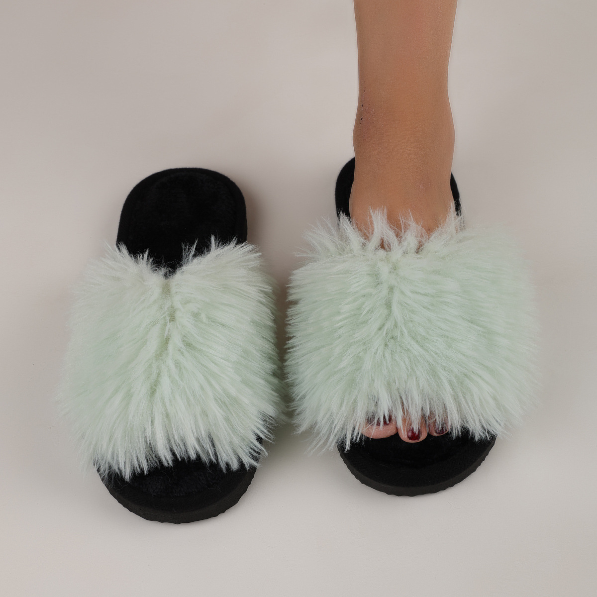 Ladies' Slip-On Indoor Footwear - Extremely Soft Long Plush Faux Fur Look, Non-Skid Bottom - Perfect for Year-Round Use in Living Room, Bedroom, Spa Relaxation Footwear - A Must-Have Cozy Attire for Women, Stylish Home Accent, Comfortable Padding - Image 14